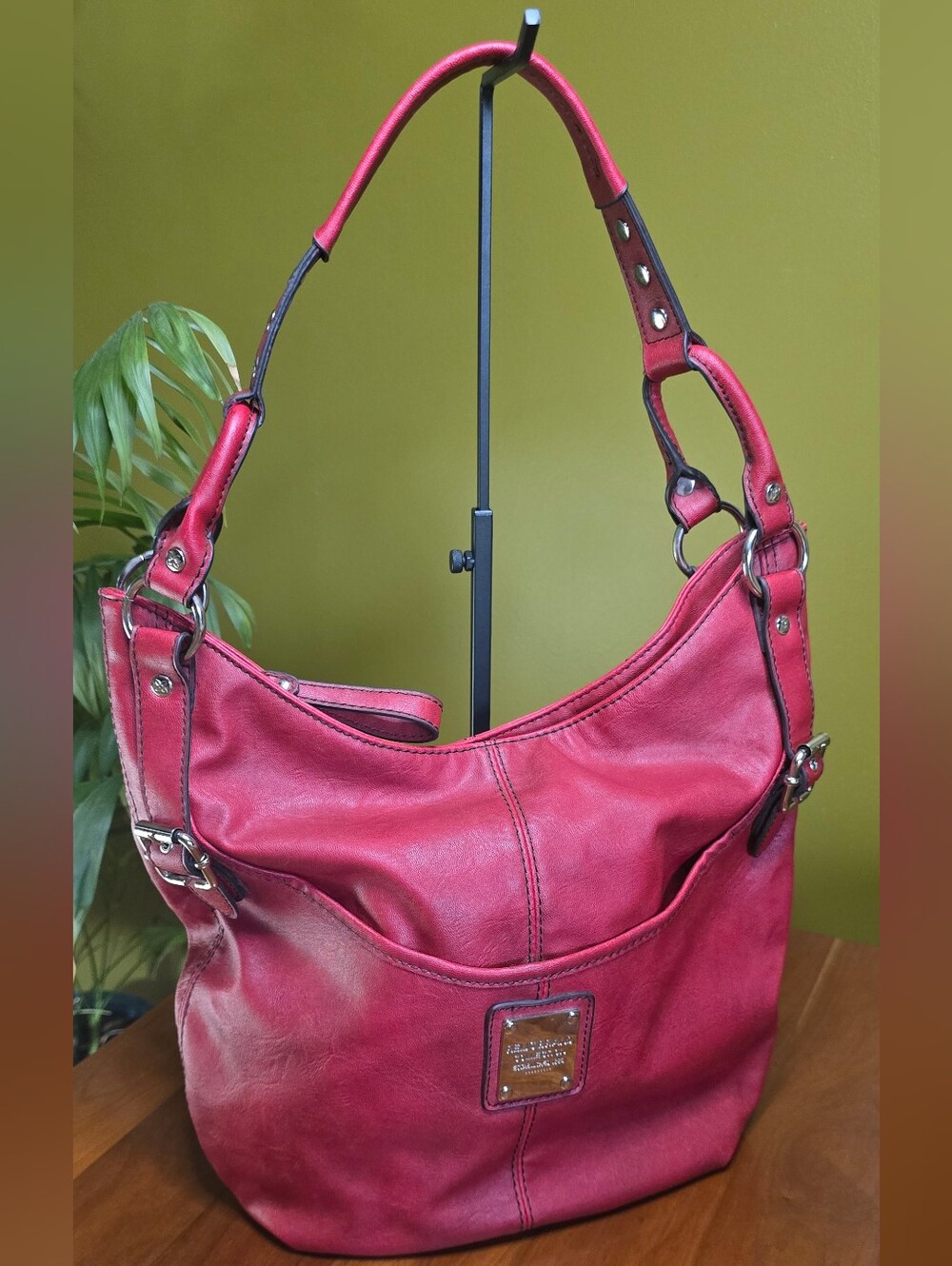 Relic Red Hobo Bag Vegan Leather Like New